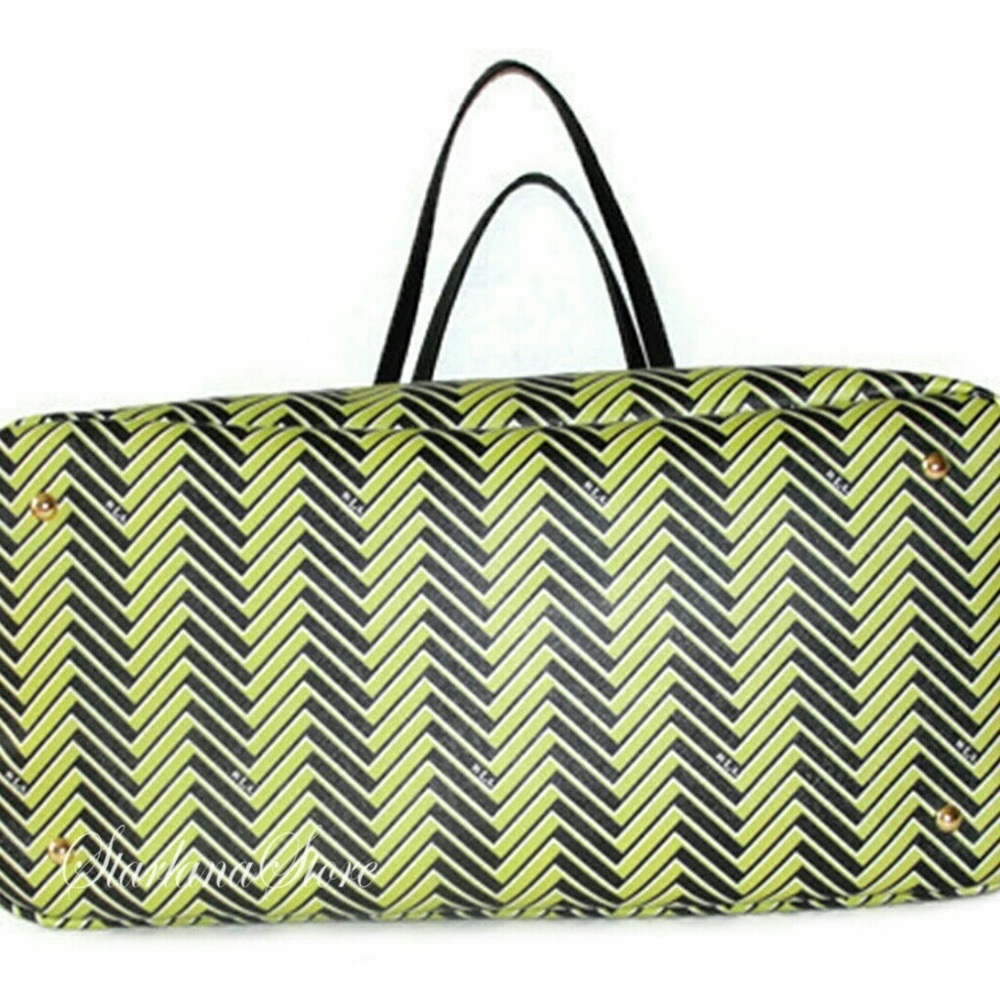 LAUREN RALPH LAUREN Boswell Citron/BkTote. NWT - Picture 4 of 6